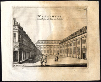 Rare Antique Print-AMSTERDAM-ORPHANAGE-WEESHUIS-Webbers-Veenhuysen-1665