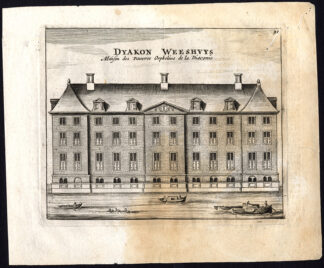 Rare Antique Print-AMSTERDAM-DIACONIEWEESHUIS-ORPHANAGE-Webbers-Veenhuysen-1665