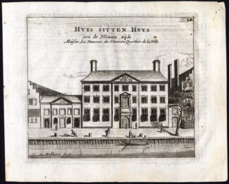 Rare Antique Print-AMSTERDAM-NIEUWEZIJDS HUISZITTENHUIS-Webbers-Veenhuysen-1665
