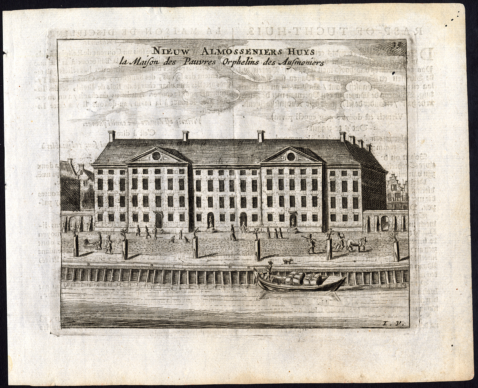 , Rare Antique Print-AMSTERDAM-AALMOEZENIERSWEESHUIS-Webbers-Veenhuysen-1665, Pictura Antique Prints