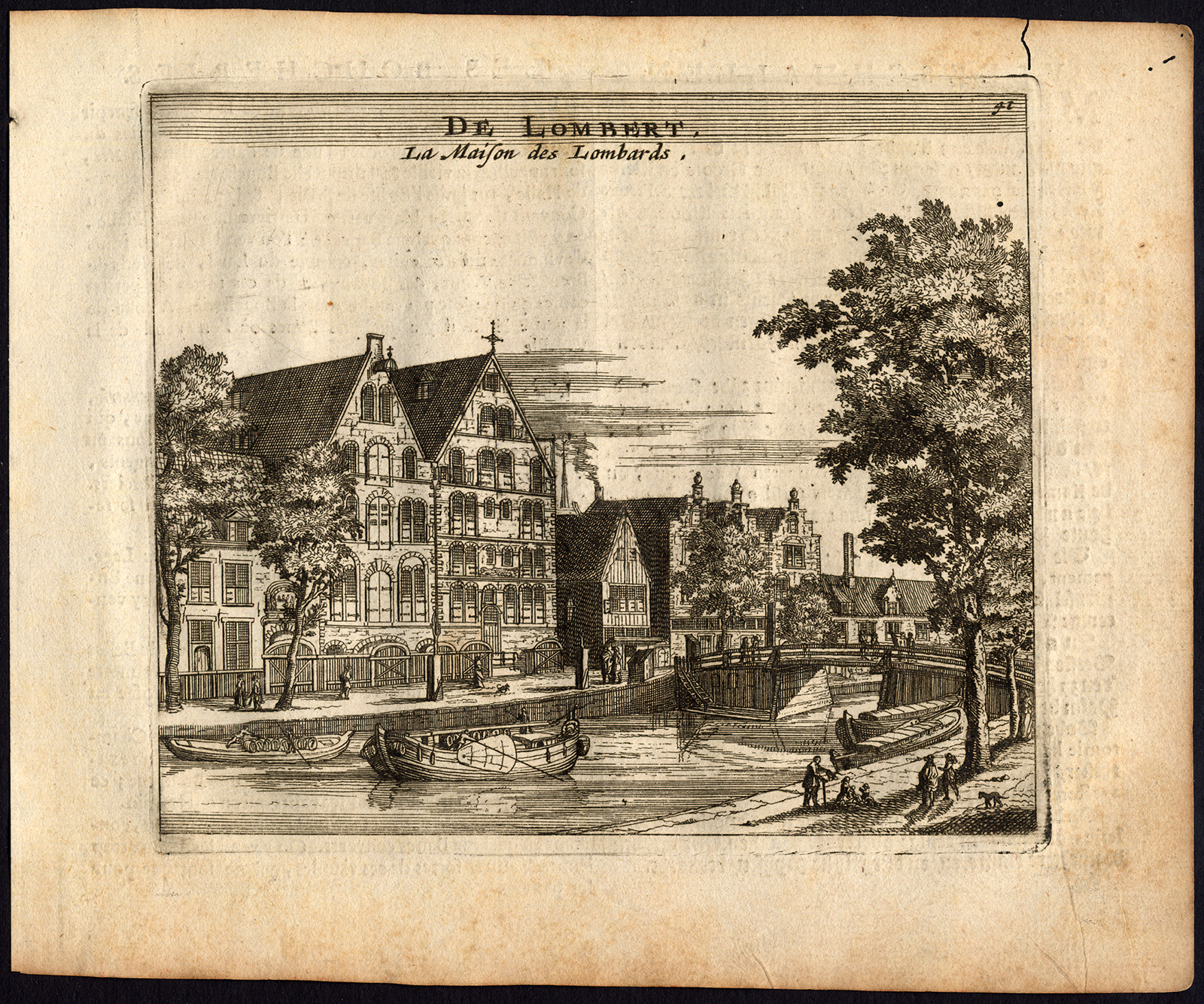 , Rare Antique Print-AMSTERDAM-STADSBANK LENING-PAWNBROKER-Webbers-Veenhuysen-1665, Pictura Antique Prints