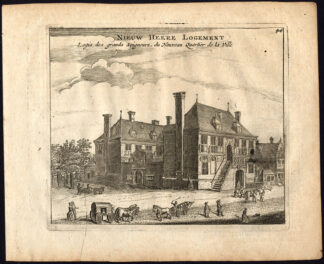 Rare Antique Print-AMSTERDAM-NIEUWEZIJDS HEERENLOGEMENT-Webbers-Veenhuysen-1665