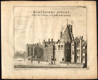 Rare Antique Print-AMSTERDAM-KLOVENIERSDOELEN-CITY GUARD-Webbers-Veenhuysen-1665