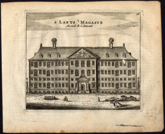 Antique Print-AMSTERDAM-ZEEMAGAZIJN-ARSENAL-ADMIRALTY-Webbers-Veenhuysen-1665