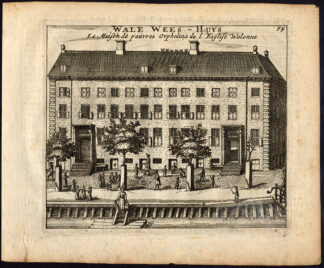 Antique Print-AMSTERDAM-WALENWEESHUIS-WALLOON ORPHANAGE-Webbers-Veenhuysen-1665