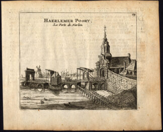 Antique Print-AMSTERDAM-HAARLEMMER-WILLEMSPOORT-GATE-Webbers-Veenhuysen-1665