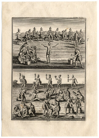 Antique Print-FLORIDA-CHICA-NATIVE AMERICAN-KASSINA-MANIOC-Creite-Fiteau-1731
