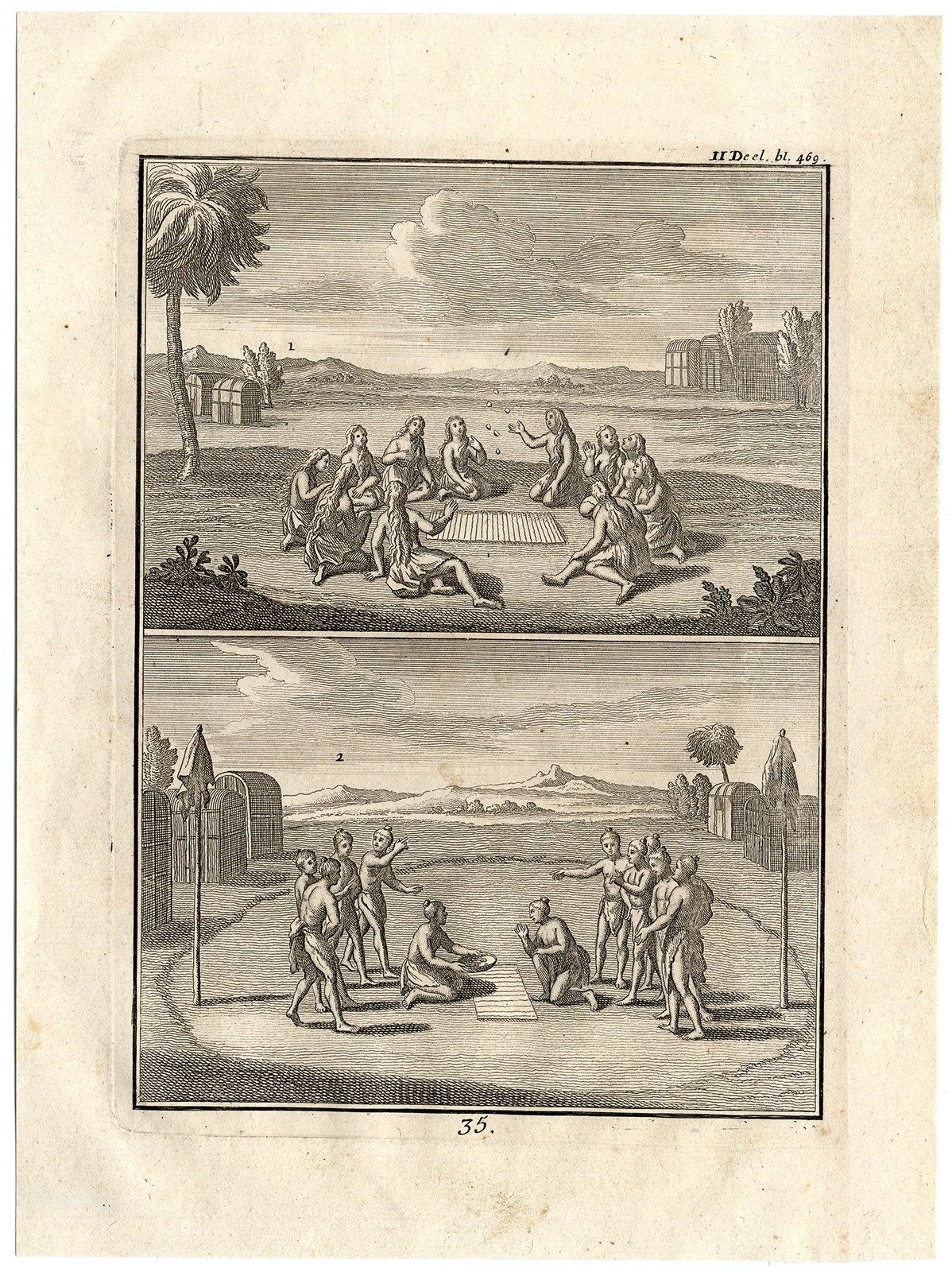 , Antique Print-GAMES-RECREATION-ASTRAGAL-DIBS-Creite-Fiteau-1731, Pictura Antique Prints