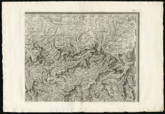 Antique Map-WIEN-STEYR-AMSTETTEN-AUSTRIA-ALPS-Bordiga-Bacler d'Albe