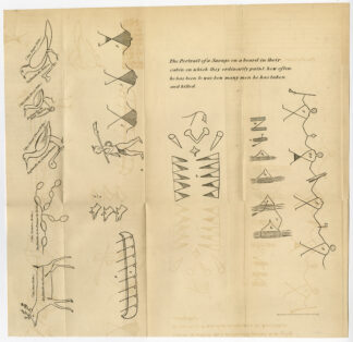 Antique Print-NATIVE AMERICAN-DRAWING-USA-Gavit-Pease-1849
