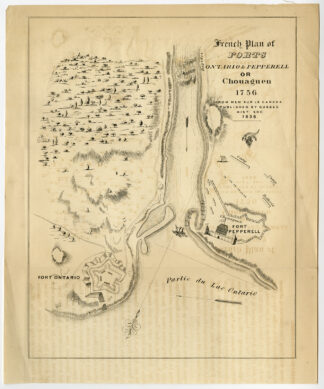 Antique Print-FORT-ONTARIO-PEPPERELL-OSWEGO-NEW YORK-USA-Pease-1849