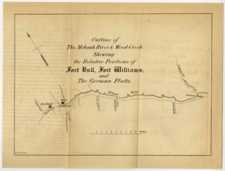 Antique Print-MOHAWK-FORT BULL-WILLIAMS-NEW YORK-USA-Pease-1849