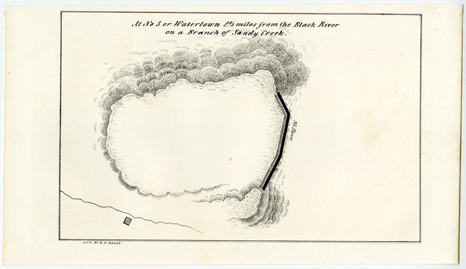 Ab9032 416x240 Antique Print-WATERTOWN-BLACK RIVER-SANDY CREEK-USA-Vaughan-Pease-1849