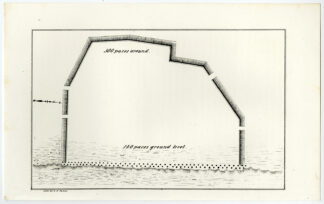 Antique Print-FORT-WALLED ENCAMPMENT-USA-Vaughan-Pease-1849