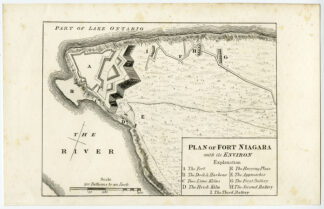 Antique Print-FORT NIAGARA-LAKE ONTARIO-RIVER-USA-Pease-1849