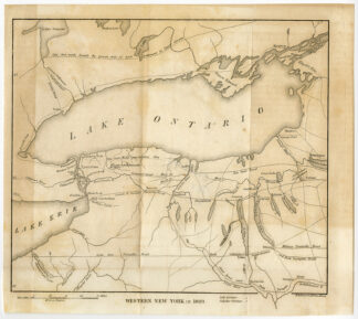 Antique Print-LAKE ONTARIO-ERIE-NEW YORK STATE-USA-Vaughan-Pease-1849