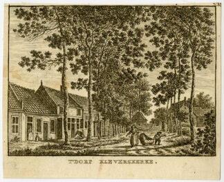 Antique Print-KLEVERSKERKE-VILLAGE-WALCHEREN-Bulthuis-Bendorp-1792