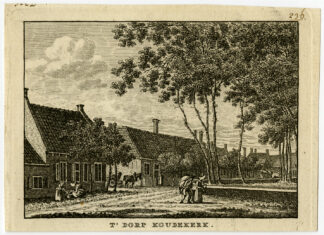 Antique Print-KOUDEKERKE-VILLAGE-ZEELAND-Bulthuis-Bendorp-1792