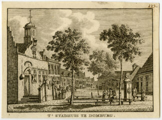Antique Print-DOMBURG-STADHUIS-TOWN HALL-Bulthuis-Bendorp-1792