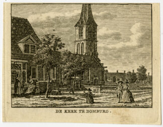 Antique Print-DOMBURG-CHURCH-ZEELAND-Bulthuis-Bendorp-1792
