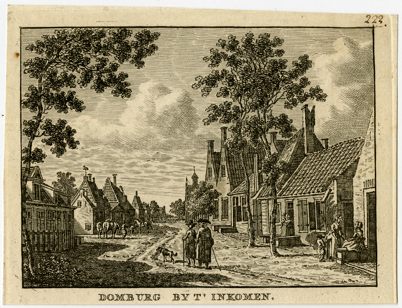 , Antique Print-DOMBURG-ENTRANCE-ZEELAND-Bulthuis-Bendorp-1792, Pictura Antique Prints