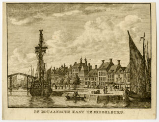 Antique Print-MIDDELBURG-ROUAANSEKAAI-QUAY-Bulthuis-Bendorp-1792