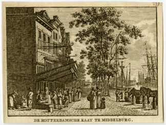 Antique Print-MIDDELBURG-ROTTERDAMSEKAAI-QUAY-Bulthuis-Bendorp-1792