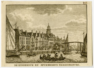 Antique Print-MIDDELBURG-KINDERDIJK-SPIJKERBRUG-Bulthuis-Bendorp-1792