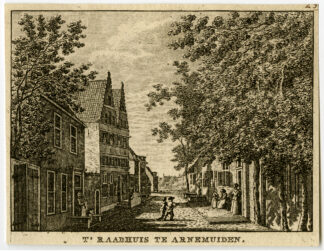 Antique Print-ARNEMUIDEN-RAADHUIS-ZEELAND-Bulthuis-Bendorp-1792