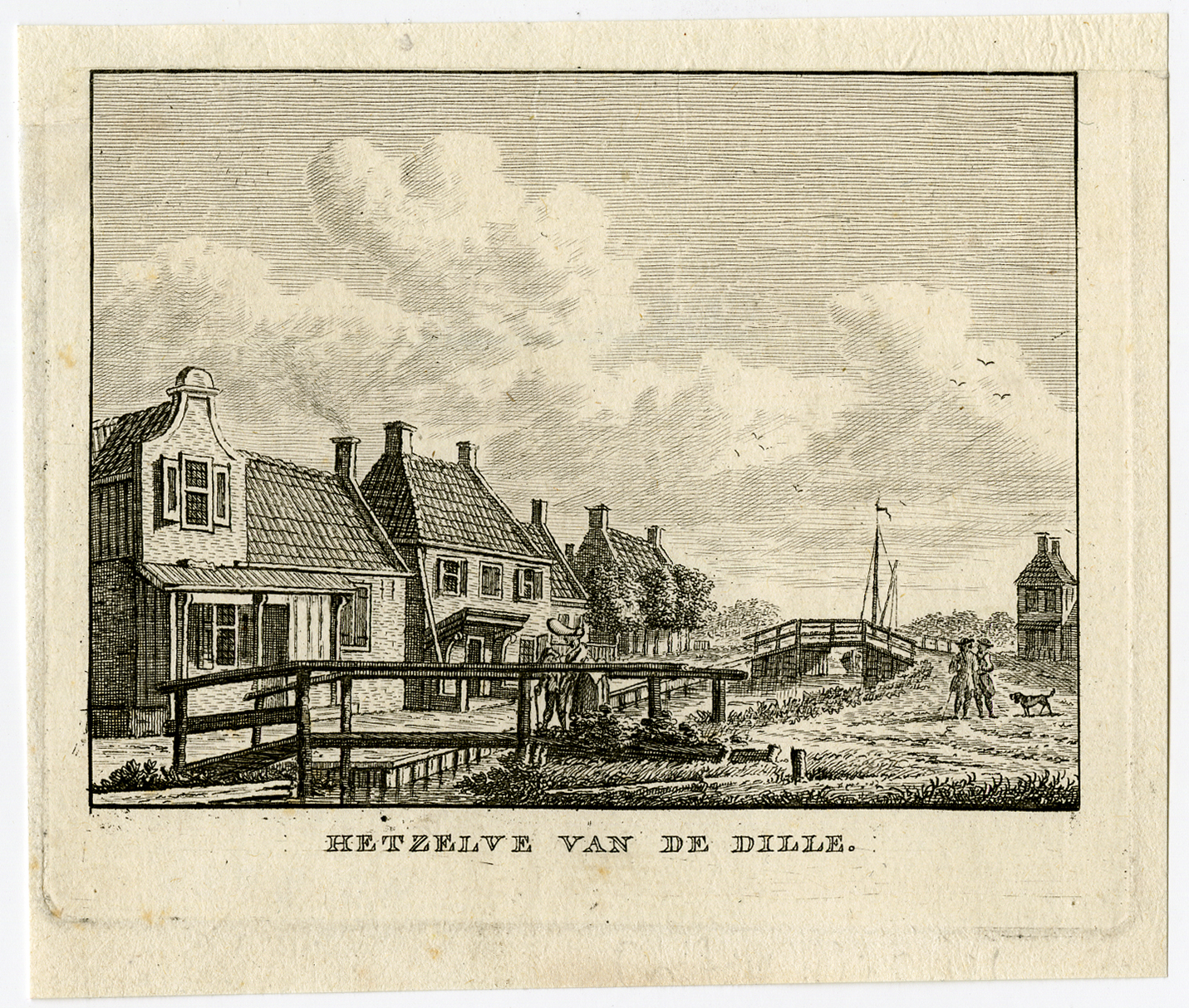 , Antique Print-VILLAGE-OOSTERWIERUM-DILLE-Bulthuis-Bendorp-1792, Pictura Antique Prints