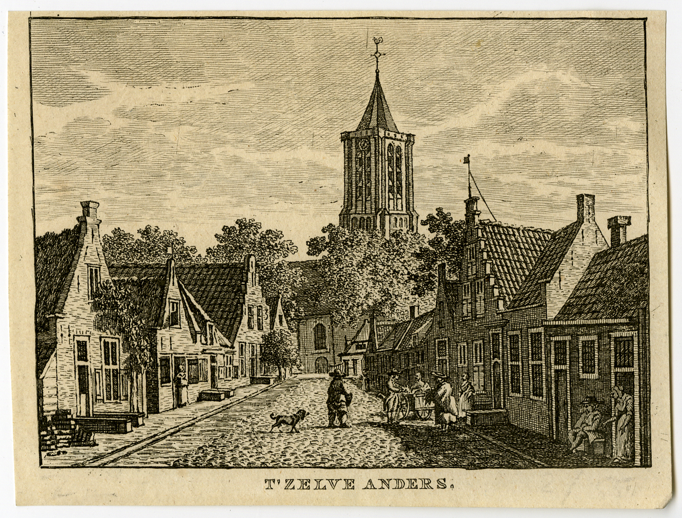 , Antique Print-ARENDSKERKE-VILLAGE-DORP-Bulthuis-Bendorp-1792, Pictura Antique Prints