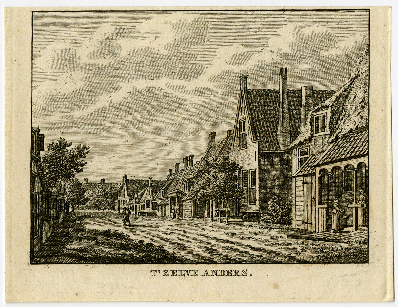 , Antique Print-VILLAGE-RITHEM-ZEELAND-Bulthuis-Bendorp-1792, Pictura Antique Prints
