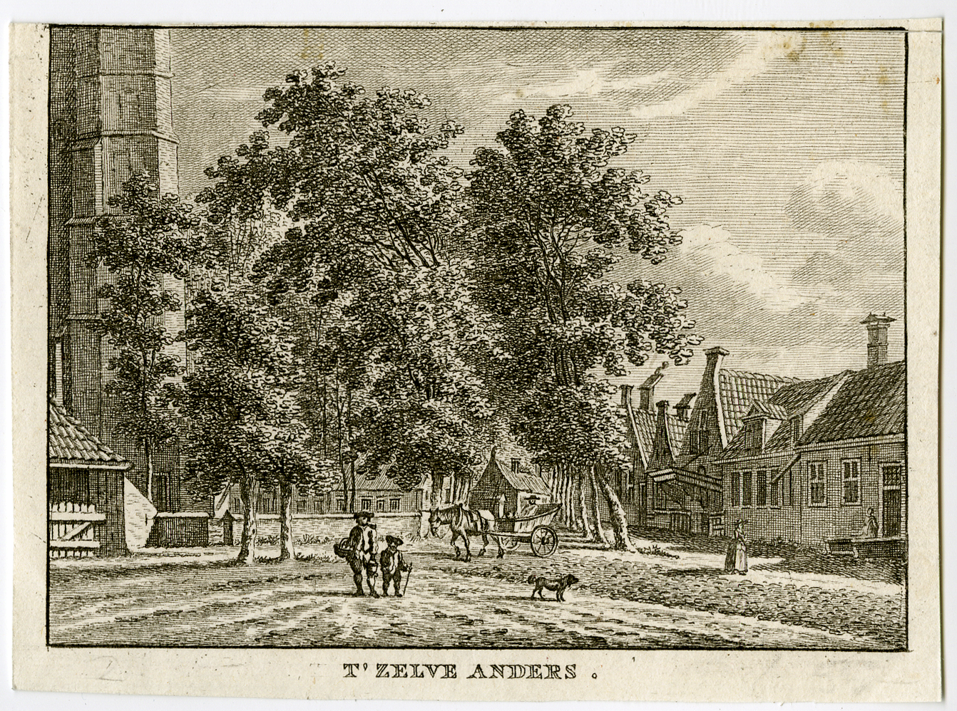 , Antique Print-VILLAGE-SEROOSKERKE-ZEELAND-Bulthuis-Bendorp-1792, Pictura Antique Prints