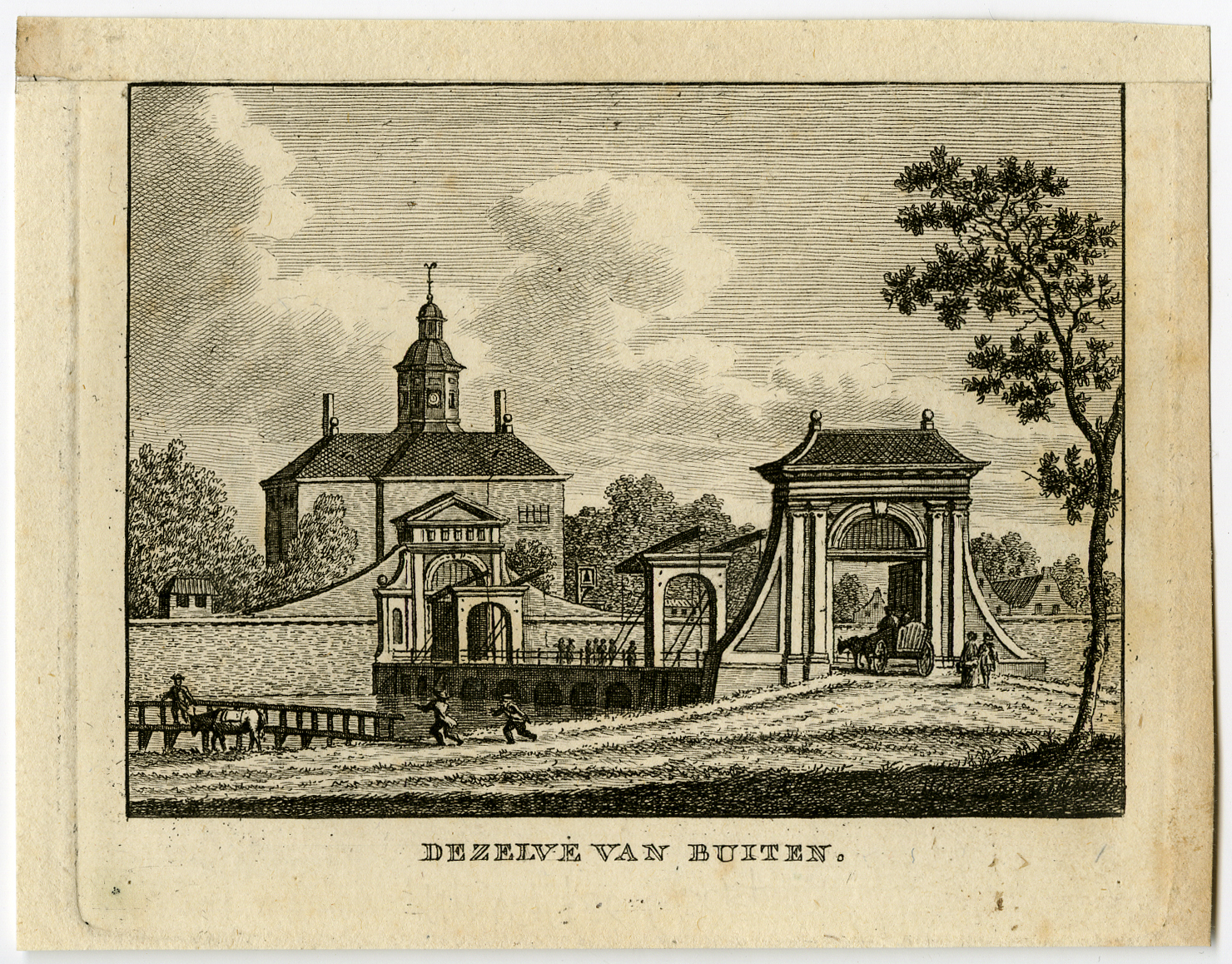 , Antique Print-AMSTERDAM-CITY GATE-UTRECHT-Bulthuis-Bendorp-1792, Pictura Antique Prints