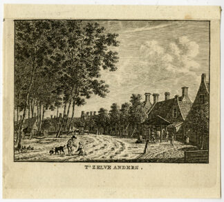 Antique Print-VILLAGE-KOUDEKERK-ZEELAND-Bulthuis-Bendorp-1792