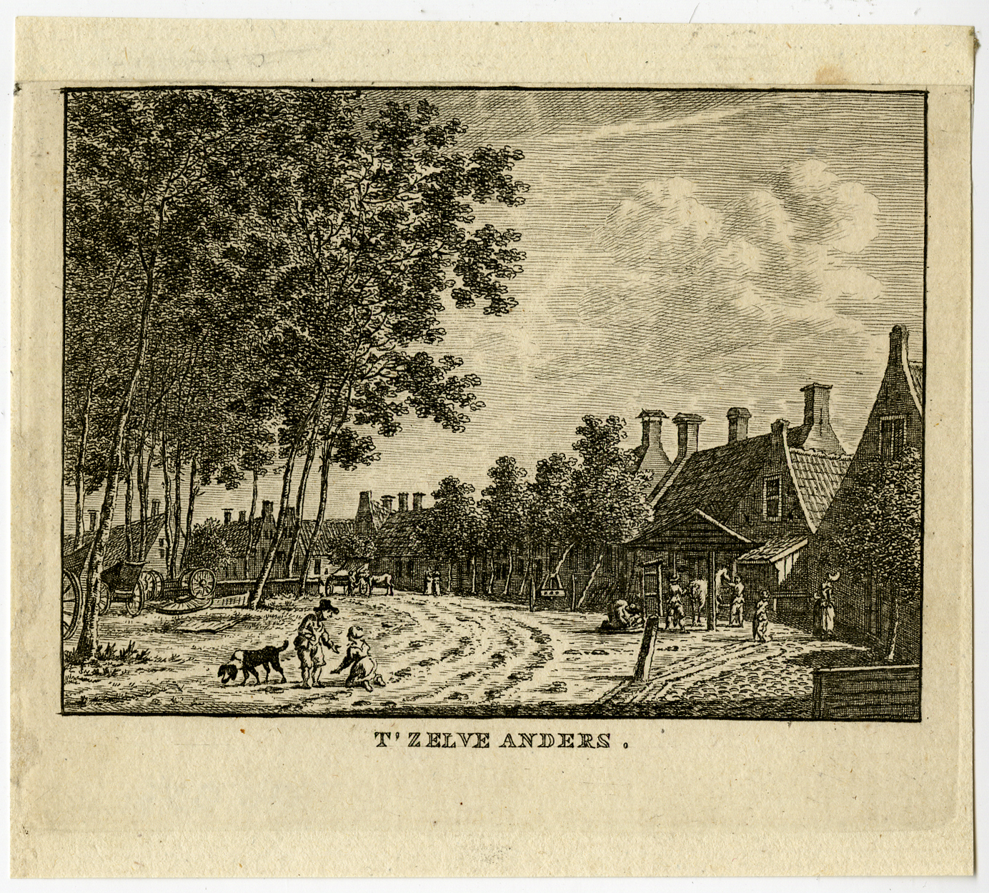 , Antique Print-VILLAGE-KOUDEKERK-ZEELAND-Bulthuis-Bendorp-1792, Pictura Antique Prints
