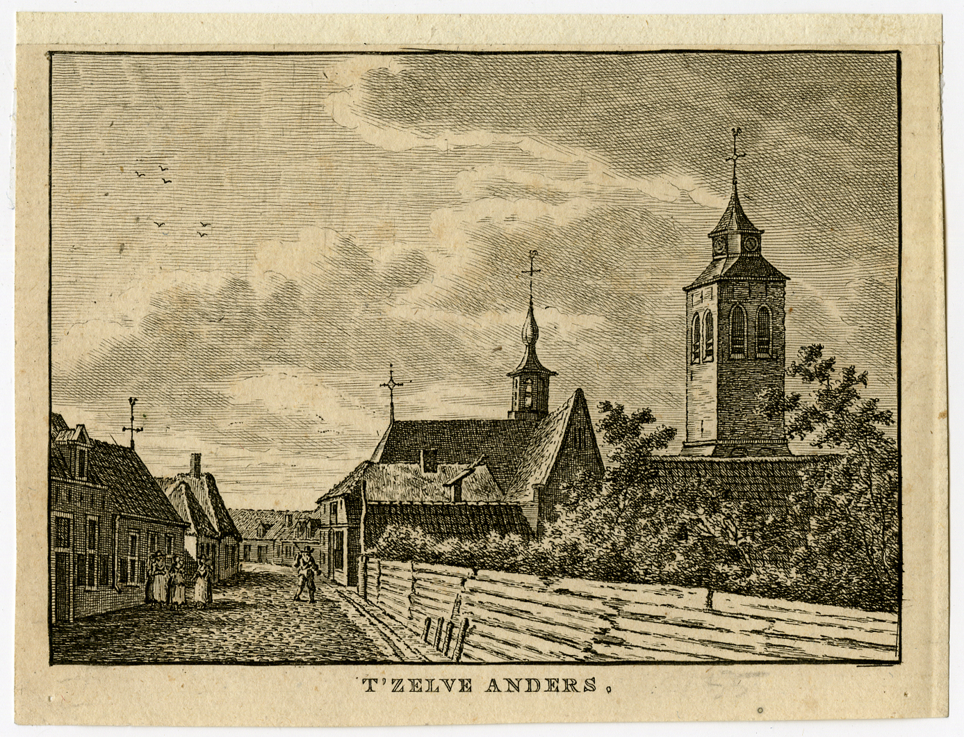 , Antique Print-JERSIKE-VILLAGE-YERSEKE-Bulthuis-Bendorp-1792, Pictura Antique Prints