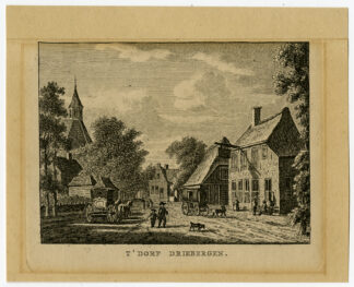 Antique Print-VILLAGE-DRIEBERGEN-ZEIST-UTRECHT-Bulthuis-Bendorp-1792