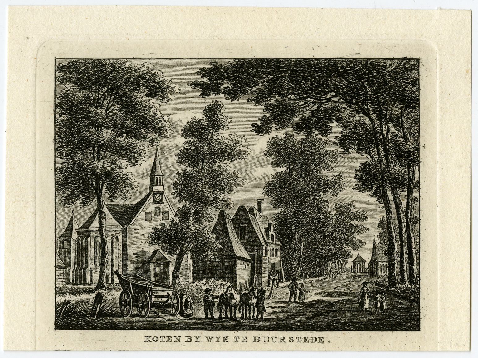 , Antique Print-VILLAGE-WIJK BIJ DUURSTEDE-COTHEN-Bulthuis-Bendorp-1792, Pictura Antique Prints