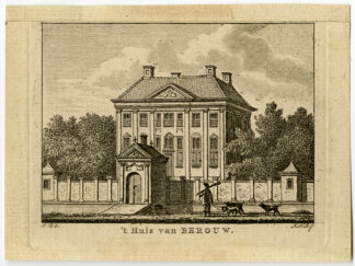 Antique Print-HALLUM-HUIS VAN BEROUW-JONGESTAL STATE-Bulthuis-Bendorp-1792