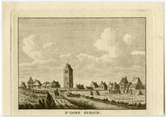 Antique Print-VILLAGE-SURICH-ZURICH-Bulthuis-Bendorp-1792