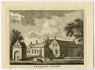 Antique Print-SYTJEMA STATE-HALLUM-Bulthuis-Bendorp-1792
