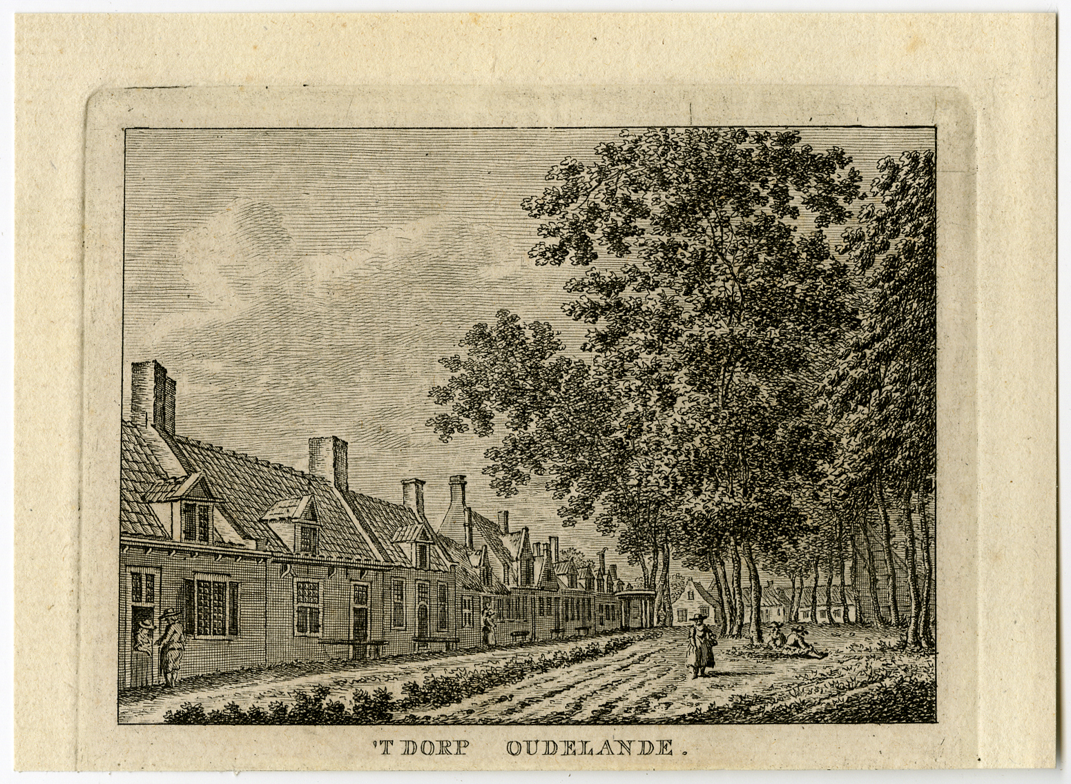 , Antique Print-VILLAGE-ZEELAND-OUDELANDE-Bulthuis-Bendorp-1792, Pictura Antique Prints