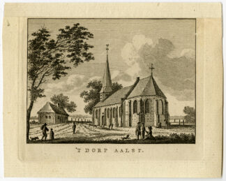 Antique Print-AALST-VILLAGE-CHURCH-Bulthuis-Bendorp-1792