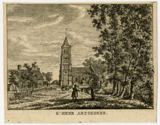 Antique Print-ABTSKERKE-VILLAGE-CHURCH-Bulthuis-Bendorp-1792