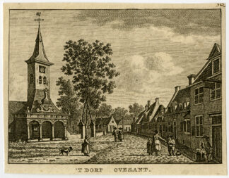 Antique Print-VILLAGE-OVESANT-OVEZANDE-ZEELAND-Bulthuis-Bendorp-1792