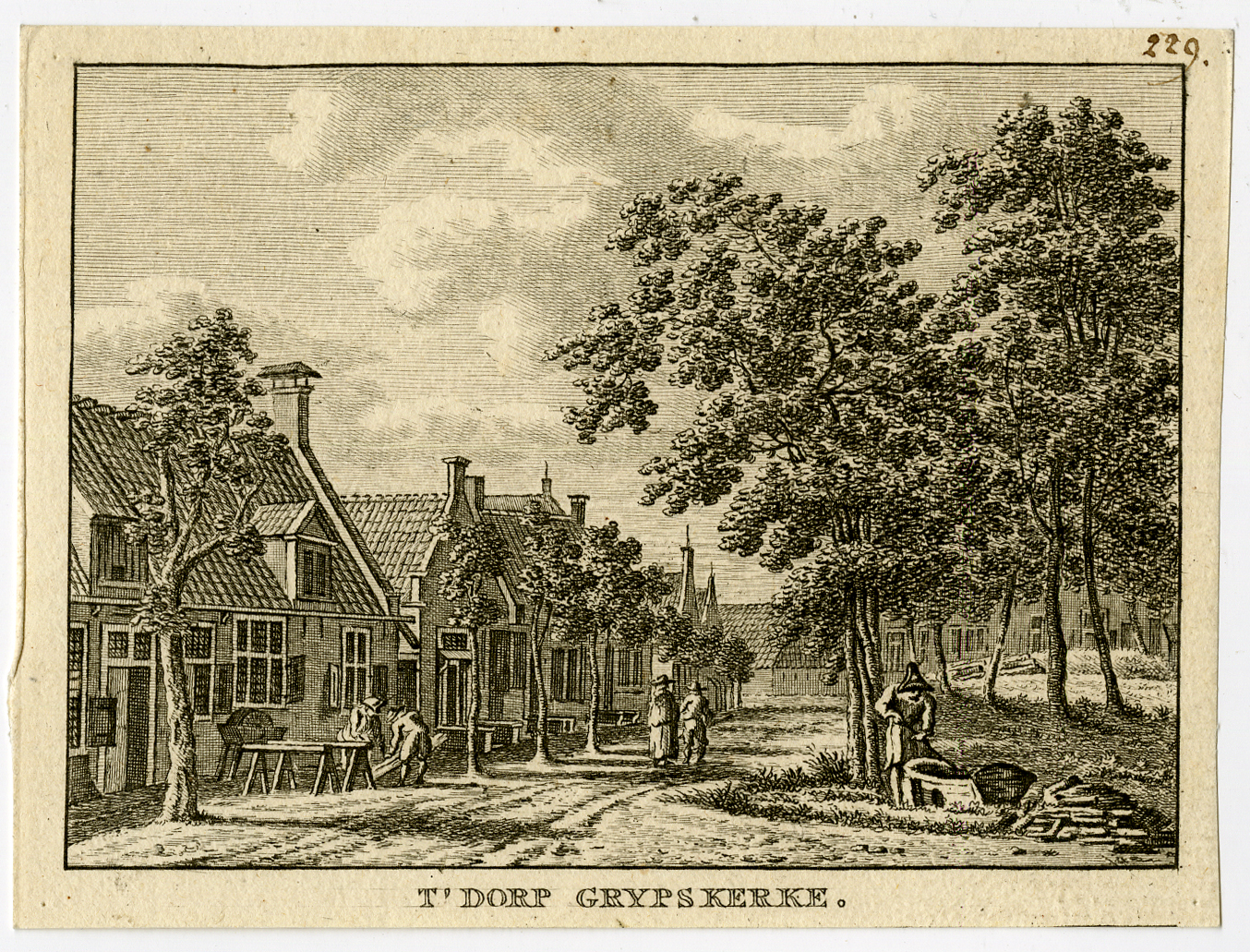 , Antique Print-VILLAGE-GRIJPSKERKE-ZEELAND-Bulthuis-Bendorp-1792, Pictura Antique Prints