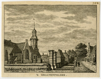 Antique Print-VILLAGE-'S GRAAVENPOLDER-ZEELAND-Bulthuis-Bendorp-1792