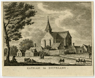 Antique Print-KAPELLE-SCHOUWEN DUIVELAND-HAMLET-Bulthuis-Bendorp-1792