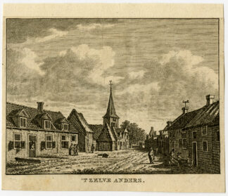 Antique Print- OVESANT-VILLAGE-OVEZANDE-ZEELAND-Bulthuis-Bendorp-1792